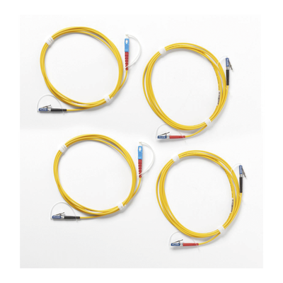 Kit de Cables de Referencia de Comprobación Monomodo CertiFiber® Pro, Para Fibras con Conectores LC (2 SC/LC Metálico, 2 LC/LC Metálico), de 2 Metros  SRC-9-SCLC-KIT-M