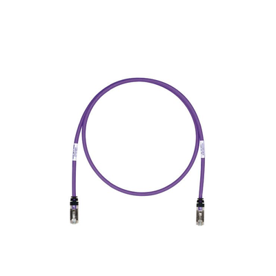 Patch Cord Cat6A, Blindado S/FTP, CM/LS0H, 10ft, Color Violeta  STP6X10VL