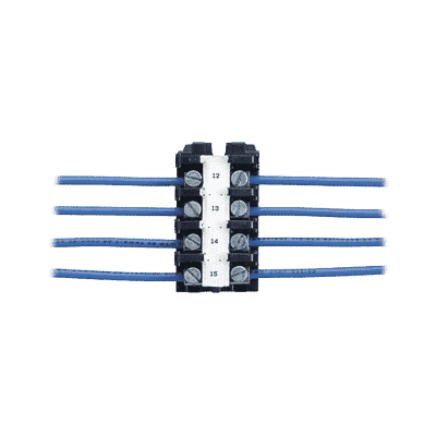 Casete de etiquetas de poliolefina, cinta continua, color negro sobre blanco, 9.65 mm x 7.6 metros T038X000FJC-BK