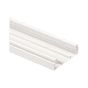 Base para canaleta T-70, de PVC rígido, con orificios perforados para montaje, 103.3 x 44.9 x 1828.8 mm, Color Blanco  T70BWH6