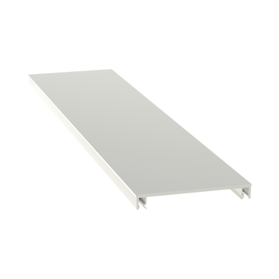 Cubierta para canaleta T-70, de PVC rígido, 70.1 x 9.1 x 1828.8 mm, Color Blanco T70CWH6