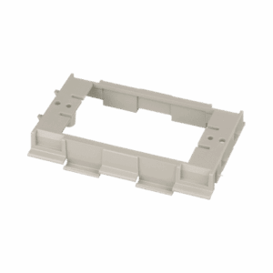Soporte para Montaje de Faceplates en Canaleta T70, de PVC Rígido, Color Gris Internacional  T70DB-X