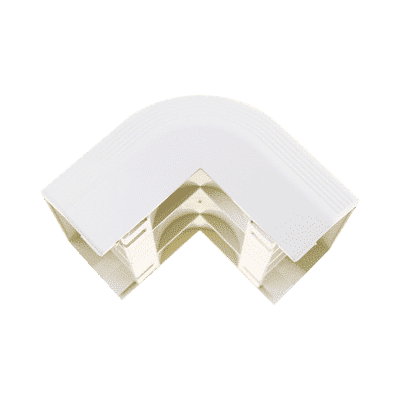 Esquinero exterior, para uso con canaleta T70, Material PVC Rígido, Color Blanco Mate  T70OCIW
