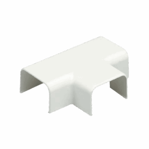 Accesorio en "T", para uso con canaleta LD10, material ABS, Color Blanco Mate  TF10IW-X