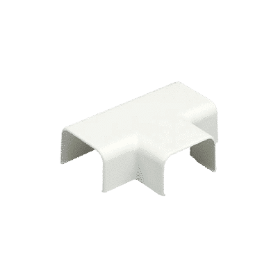 Conexión en "T", para uso con canaleta LD5, material ABS, Color Blanco Mate  TF5IW-E