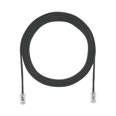 Cable de Parcheo UTP Cat6A, CM/LSZH, Diámetro Reducido (28AWG), Color Negro, 10ft  UTP28X10BL