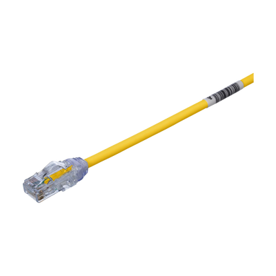 Cable de Parcheo UTP Cat6A, CM/LSZH, Diámetro Reducido (28AWG), Color Amarillo, 1ft UTP28X1YL | Humberto Chacon Cable de Parcheo UTP Cat6A, CM/LSZH, Diámetro Reducido (28AWG), Color Amarillo, 1ft UTP28X1YL