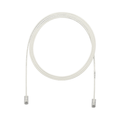 Cable de Parcheo UTP Cat6A, CM/LSZH, Diámetro Reducido (28AWG), Color Blanco Mate, 3ft  UTP28X3