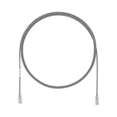 Cable de Parcheo UTP Cat6A, CM/LSZH, Diámetro Reducido (28AWG), Color Gris, 7ft  UTP28X7GY