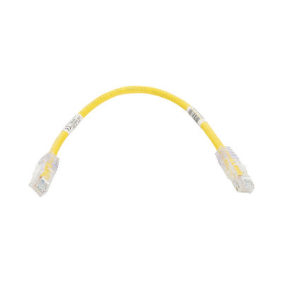 Cable de Parcheo TX6, UTP Cat6, 24 AWG, CM, Color Amarillo, 1ft UTPSP1YLY