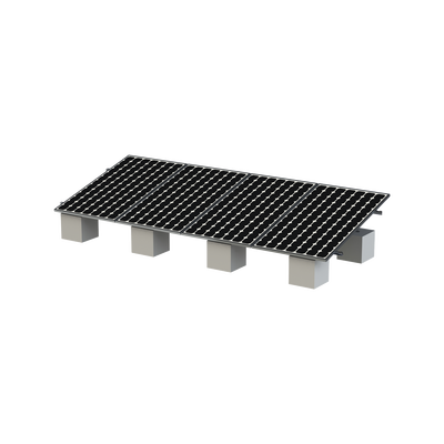 Montaje para Panel Solar, Riel "8" de 5400mm para Módulos con Espesor de 35mm, Velocidad de Viento Máx. 136km/h (20° a 45°) VEKTOR8R