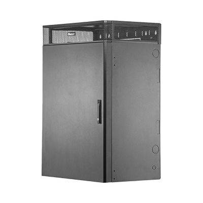 Gabinete de Montaje en Pared TrueEdge™, Con 9 UR para Equipo Activo y 9 UR para Paneles de Parcheo, Fabricado en Acero, Color Negro  WME9BL