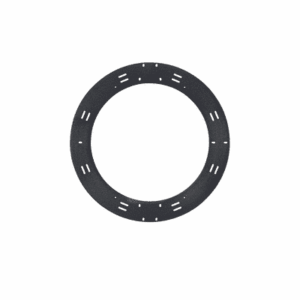 Raqueta de Almacenamiento y Gestión de Holgura Para Cables, de 24 in de Diámetro, Instalación en Pared o en Rack, Incluye 8 Cintas de Contacto de 12 in, Color Negro    WMFS24