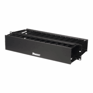 Organizador de Cables Horizontal PatchLink, Doble (Frontal y Posterior), Para Rack de 19in, 2UR  WMP1E