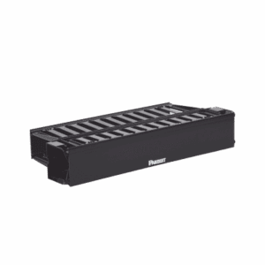 Organizador de Cables Horizontal PatchLink, Doble (Frontal y Posterior), Con Tapa Extendida, Para Rack de 19in, 2UR  WMPH2E