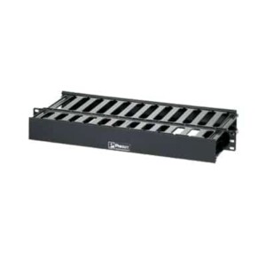 Organizador de Cables Horizontal PatchLink, Doble (Frontal y Posterior), Para Rack de 19in, 1UR  WMPSE