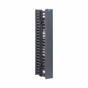 Organizador Vertical NetRunner, Doble (Frontal y Posterior), de 22.5 UR, 4.9in de Ancho, Color Negro  WMPV22E