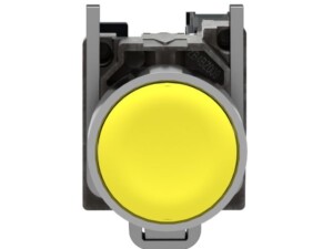 PULSADOR AMARILLO, RETORNO RESORTE NIVELADO. XB4BA51 SCHNEIDER ELECTRIC