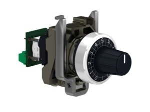 POTENCIÓMETRO 10KΩ COMPLETO, METAL, Ø22. XB4BD912R10K SCHNEIDER ELECTRIC