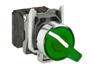 CONMUTADOR SEL VERDE ILUMINADO, Ø 22, MANGO DE 2 POSICIONES, 120 V. XB4BK123G5 SCHNEIDER ELECTRIC