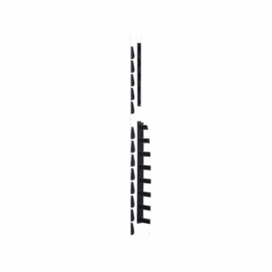 Kit de Dedos Para Administración de Cables en Gabinetes FlexFusion™, de 42 o 45 UR,  Dedos de 100 mm de Longitud, Color Negro   XG-FMS45B