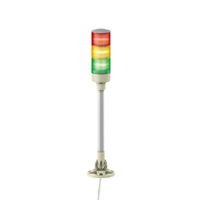 Torre luminosa LED, rojo, verde, ámbar, 3 colores, LED integrado, con zumbador, soporte plegable , 24 V. XVGB3SM Schneider Electric  XVGB3SM