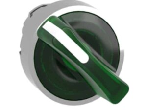 CABEZA SELECTOR LUMINOSO ZB4, 2 POSICIONES VERDE. ZB4BK1233 SCHNEIDER ELECTRIC