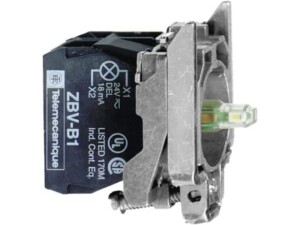 CUERPO PARA BOTÓN DE CONTROL, LED VERDE, 1NA + 1NC, 14MA, ZB4BW0G35 SCHNEIDER ELECTRIC