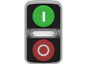 CABEZA PULSADOR DOBLE LUMINOSO, VERDE, ROJO. ZB4BW7A3741 SCHNEIDER ELECTRIC