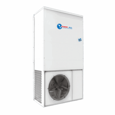 Aire acondicionado vertical (mochila) 3TR, 220 VCA, 3 fases NOTA ESPECIAL: Incluye compresor y ventiladores en 220 VCA 1 fase y distribución en 3 fases, Power All, mediados de agosto PA ACM3-32