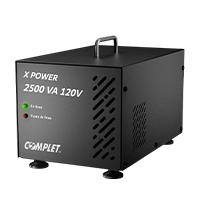 ERV-10-005 Regulador de Voltaje X-POWER 2.5KVA 2500 W 120VA con supresor integrado, Terminales de conexión. 120V entrada/salida