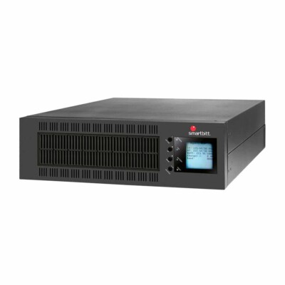 NO BREAK SMARTBITT 10KVA/ 9000 WATTS, ONLINE, TORRE / RACK 3U, 208/120 V (CONFIGURABLE), SLOT SNMP, LCD, SOFTWARE, TRANSFORMADOR ISO SBOL10KRT3U-2T
