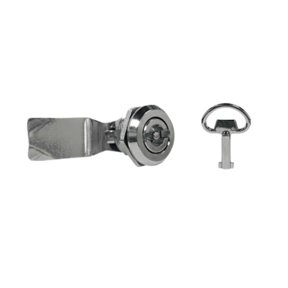 CERRADURA DE ACERO CON        PALOMILLA PARA GABINETE         AEMLK-5