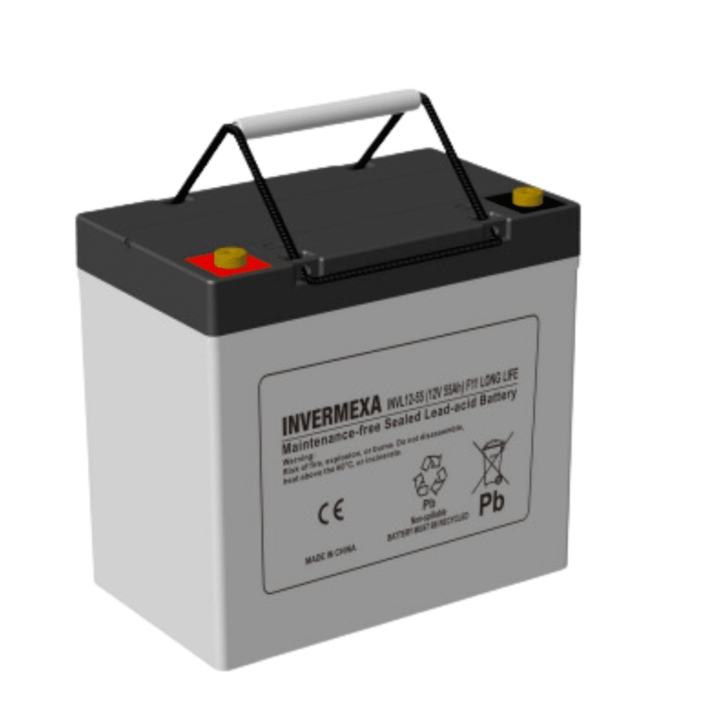 Batería sellada 12V 55AH Ácido Plomo INL12-55 Terminal M6  INVL12-55