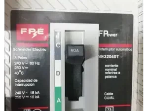 INT. TERMOMAGNETICO NE 3P 40A 18KA 240VCA 250VCD TOG        NE32040T