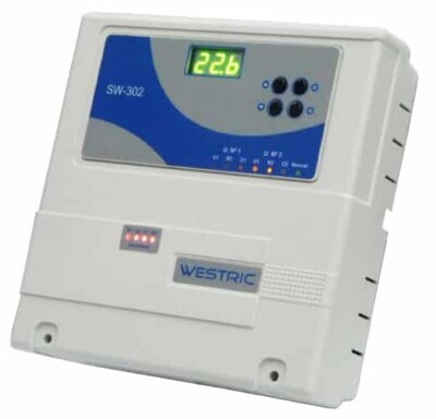Controlador de equipo de aire con secuenciador para 2 equipos de aire, Westric, mediados de agosto SW-302