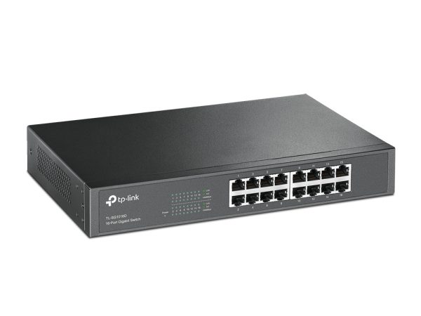 Switch TP-Link Gigabit Ethernet TL-SG1016D, 16 Puertos 10/100/1000Mbps, 32Gbit/s, 8000 Entradas | Humberto Chacon