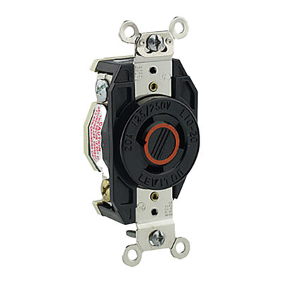 Receptáculo Media Vuelta Industrial 20A 125/250V 3P3H Nema L10-20R - 02360-000