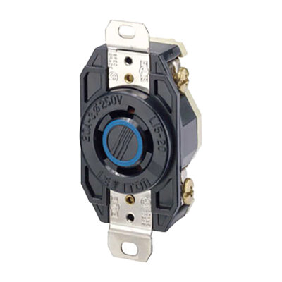 Receptáculo Media Vuelta Industrial 20A 3Ø 250V 3P4H Nema L15-20R - 02420-000