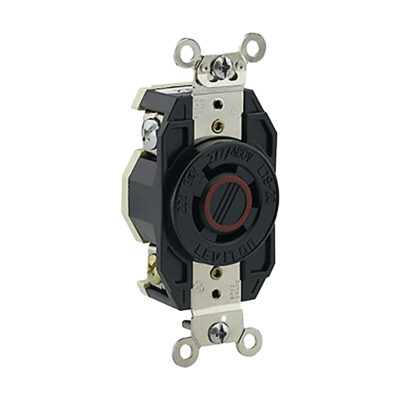 Receptáculo Media Vuelta Industrial 20A 3Øy 277/480V 4P4H Nema L19-20R - 02450-000