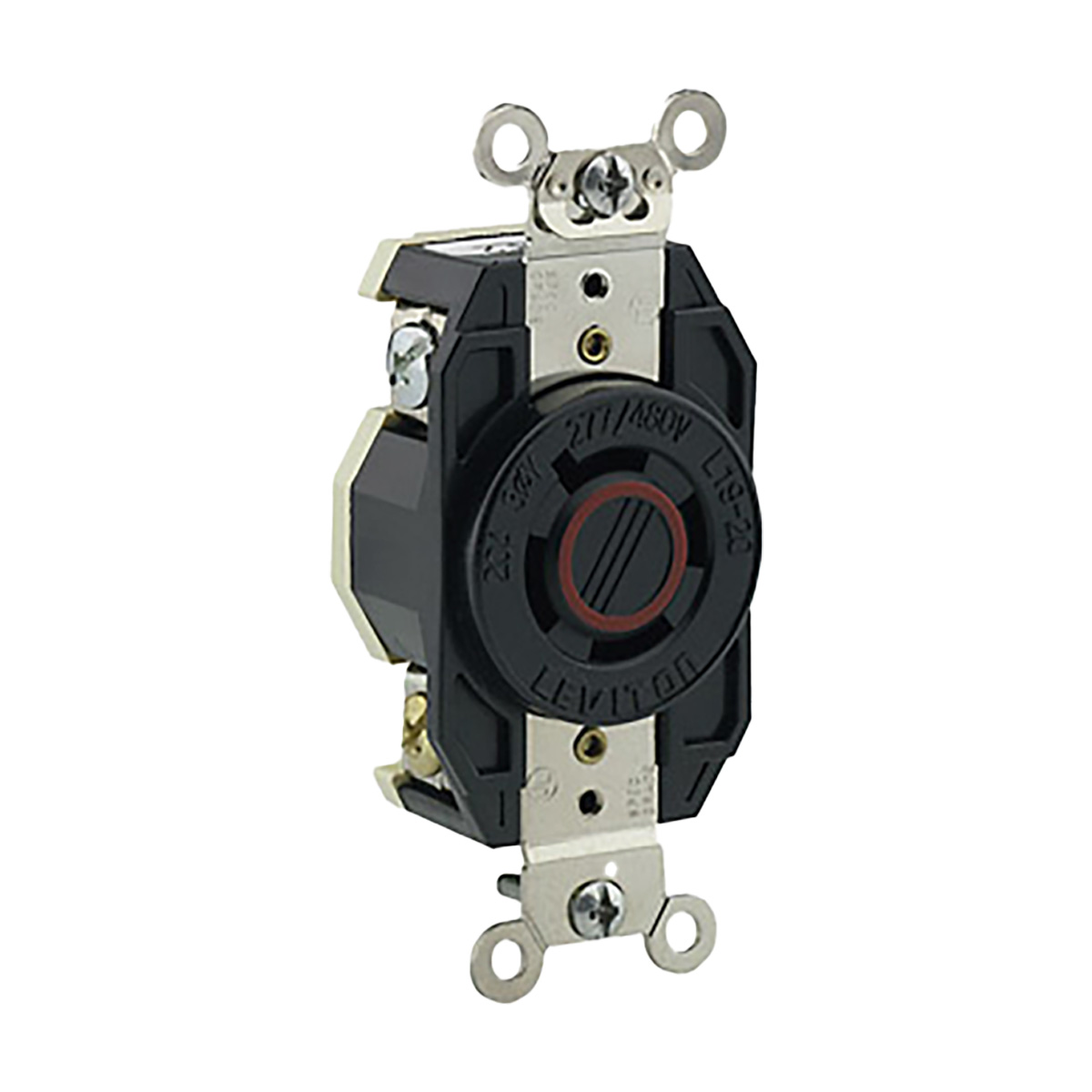 Receptáculo Media Vuelta Industrial 20A 3Øy 277/480V 4P4H Nema L19-20R - 02450-000 | Receptáculo Media Vuelta Industrial 20A 3Øy 277/480V 4P4H Nema L19-20R - 02450-000