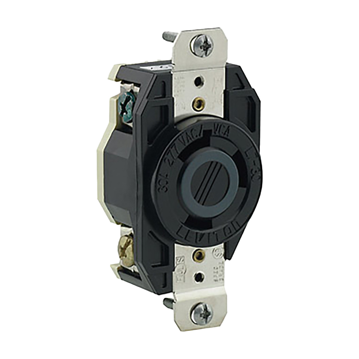 Receptáculo Media Vuelta Industrial 30A 277V 2P3H Nema L7-30R - 02630-000 | Receptáculo Media Vuelta Industrial 30A 277V 2P3H Nema L7-30R - 02630-000