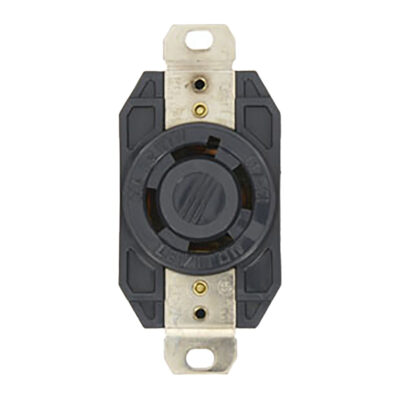 Receptáculo Media Vuelta Industrial 30A 3Ø 600V 3P4H Nema L17-30R - 02740-000
