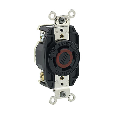 Receptáculo Media Vuelta Industrial 30A 3Øy 277/480V 4P4H Nema L19-30R - 02760-000