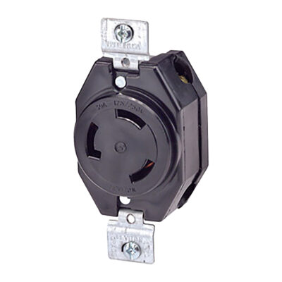 Receptáculo Media Vuelta Industrial 30A 125/250V 3P3H No Nema - 03330-000
