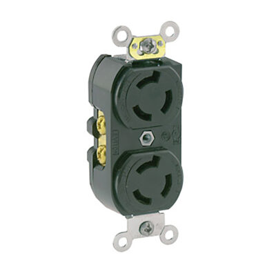 Receptáculo Dplx Media Vuelta Industrial 15A 250V 2P3H Nema L6-15R - 04550-000