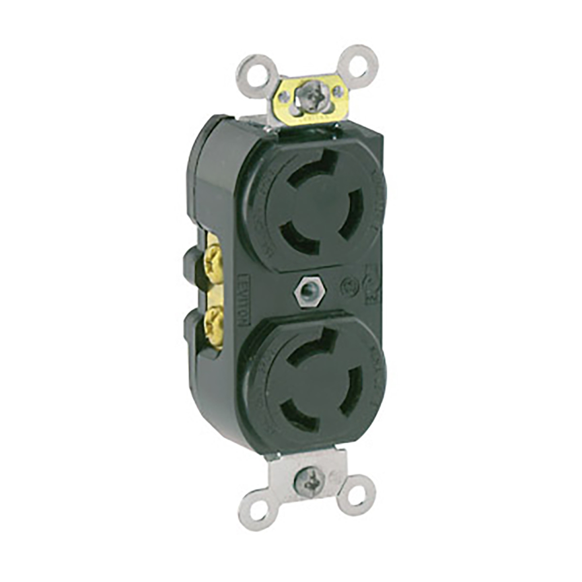 Receptáculo Dplx Media Vuelta Industrial 15A 250V 2P3H Nema L6-15R - 04550-000 | Receptáculo Dplx Media Vuelta Industrial 15A 250V 2P3H Nema L6-15R - 04550-000