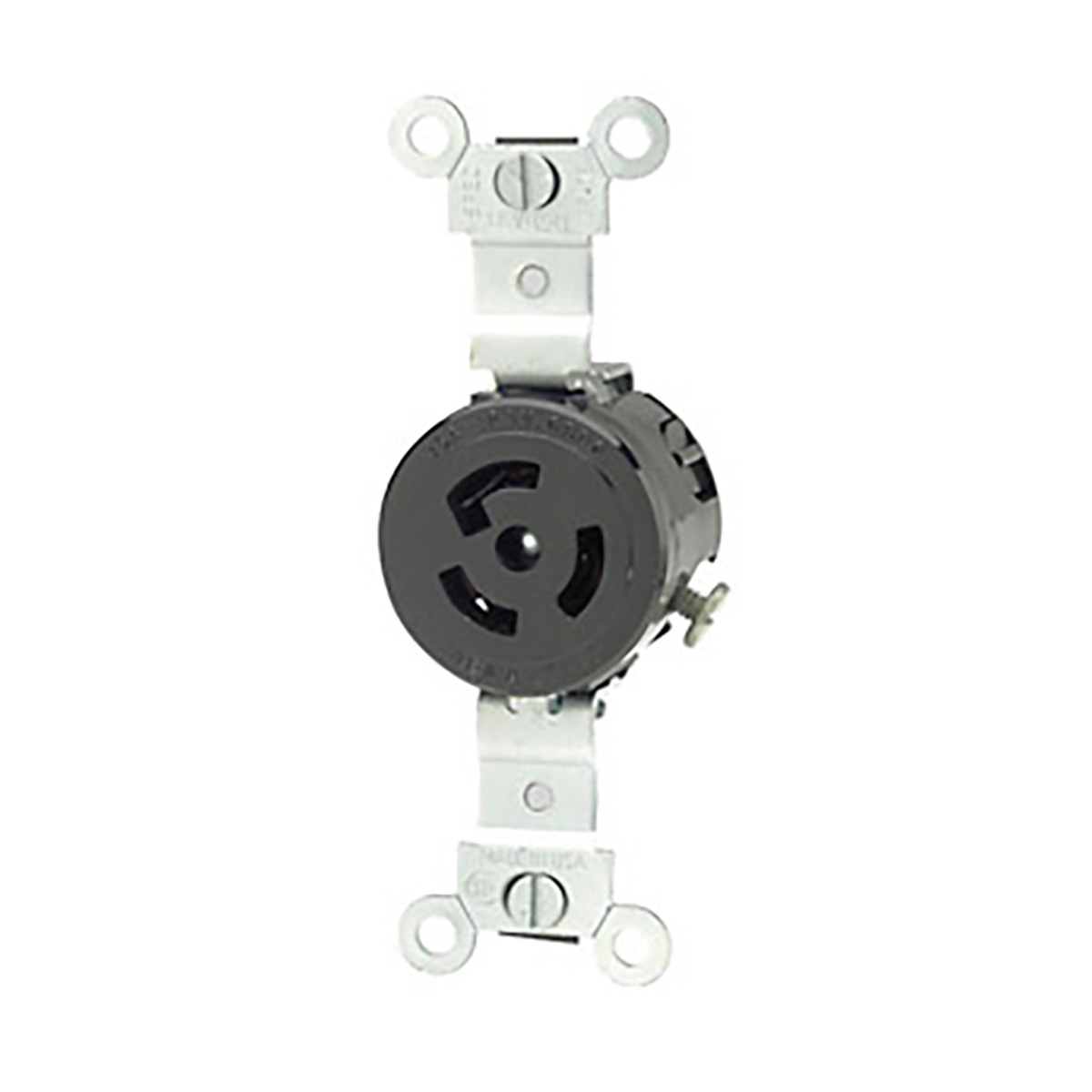Receptáculo Media Vuelta Industrial 15A 125V 2P3H Nema L5-15R - 04710-000 | Receptáculo Media Vuelta Industrial 15A 125V 2P3H Nema L5-15R - 04710-000
