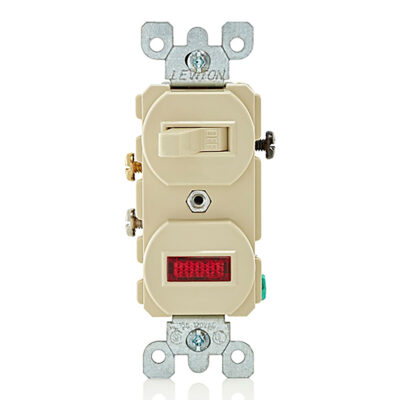 Interruptor Sencillo De Palanca Y Luz Piloto 15A 120V Marfil - 05226-00I