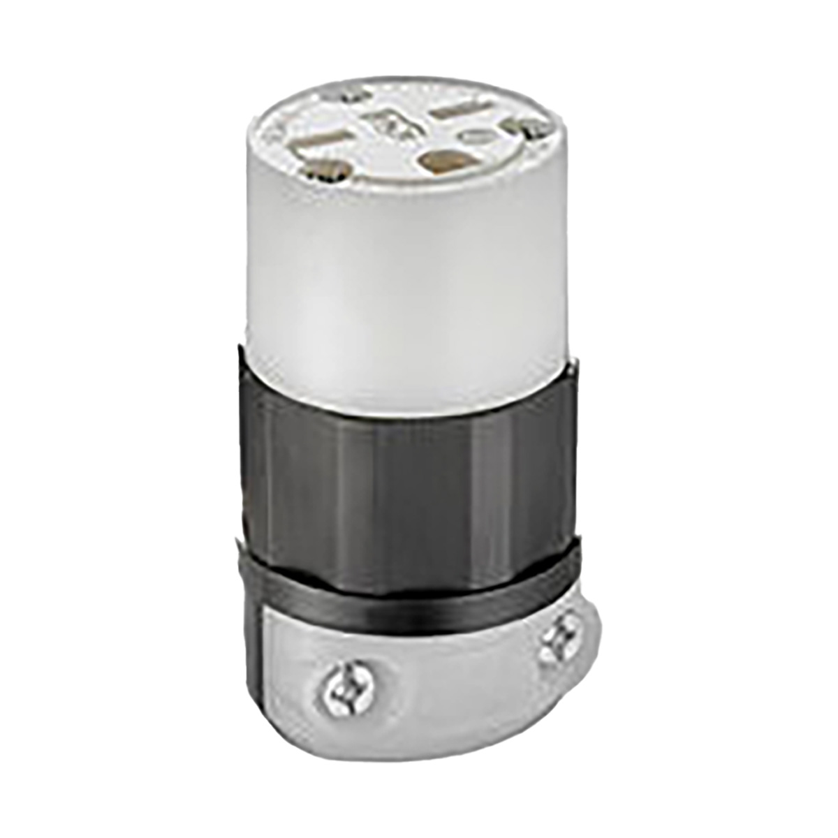 Conector Entrada Recta Industrial 15A 250V 2P3H Nema 6-15R Bco Y Negro - 05669-00C | Conector Entrada Recta Industrial 15A 250V 2P3H Nema 6-15R Bco Y Negro - 05669-00C